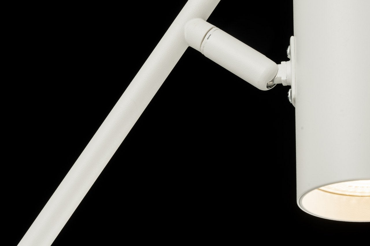 Lampara De Mesa Foco Moderno Blanco