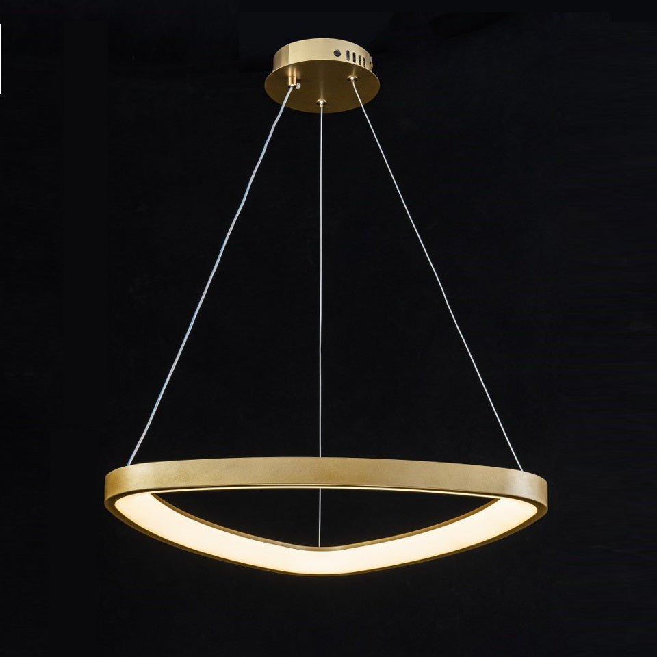 Lámpara Colgante LED Triangular | Negra/Blanca/Dorada CCT | FL6592-D51P