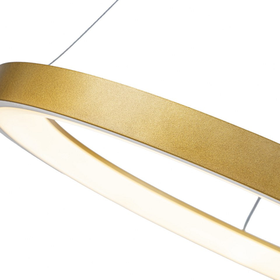 Lámpara Colgante LED Redonda | Negra/Blanca/Dorada CCT | FL6589-D50P