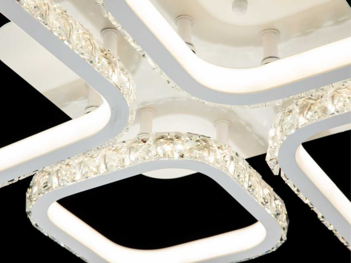Lámpara LED Cuadrada Techo Salón DIAMANT | Blanco CCT