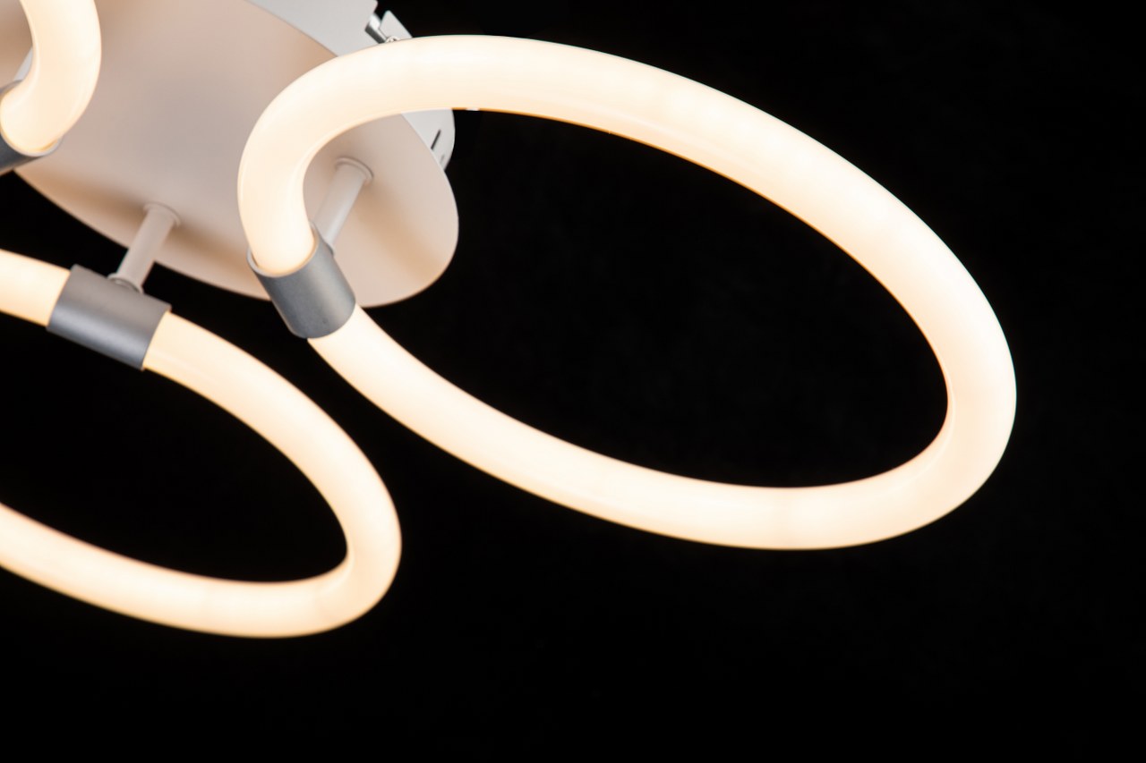 Lámpara LED Aros Circular Salón TRINITY RINGS | Blanco CCT