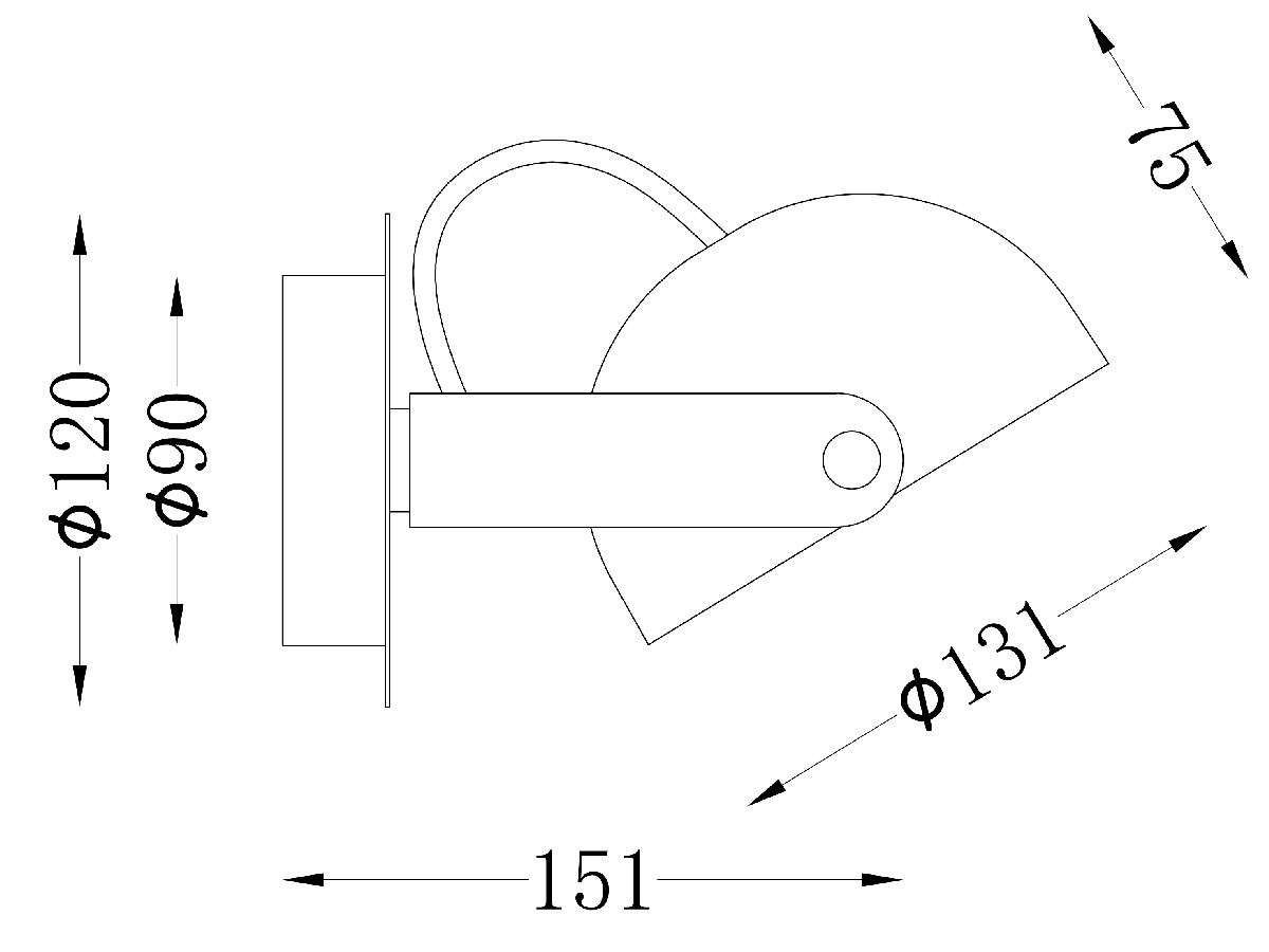 Aplique ALCOR LP5004-1W