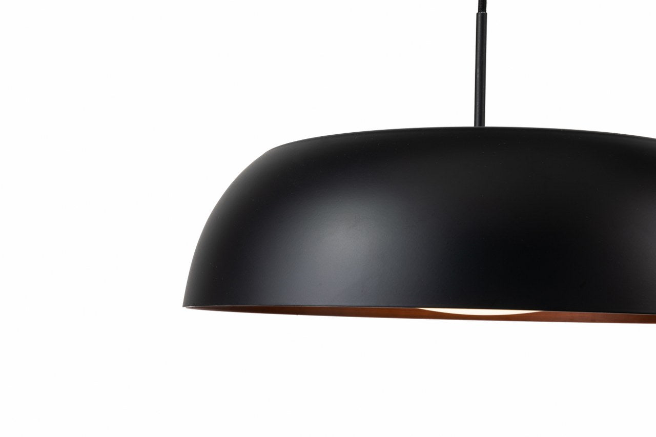 Lámpara Colgante LED Campana Comedor SEMIS | Negra CCT Atenuable