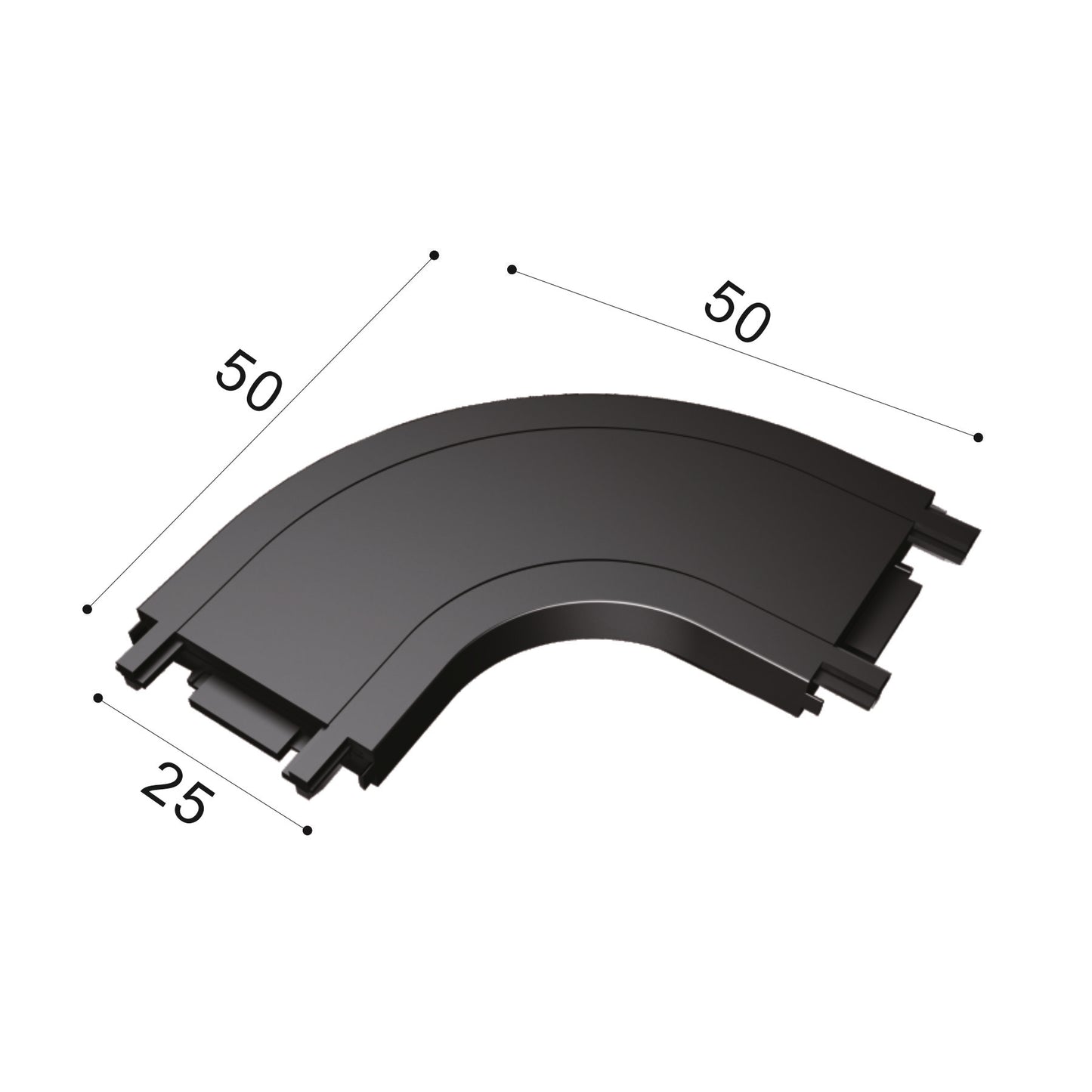 Serie SLIM Conector Recto Para Carril Magnético - CONECTORES
