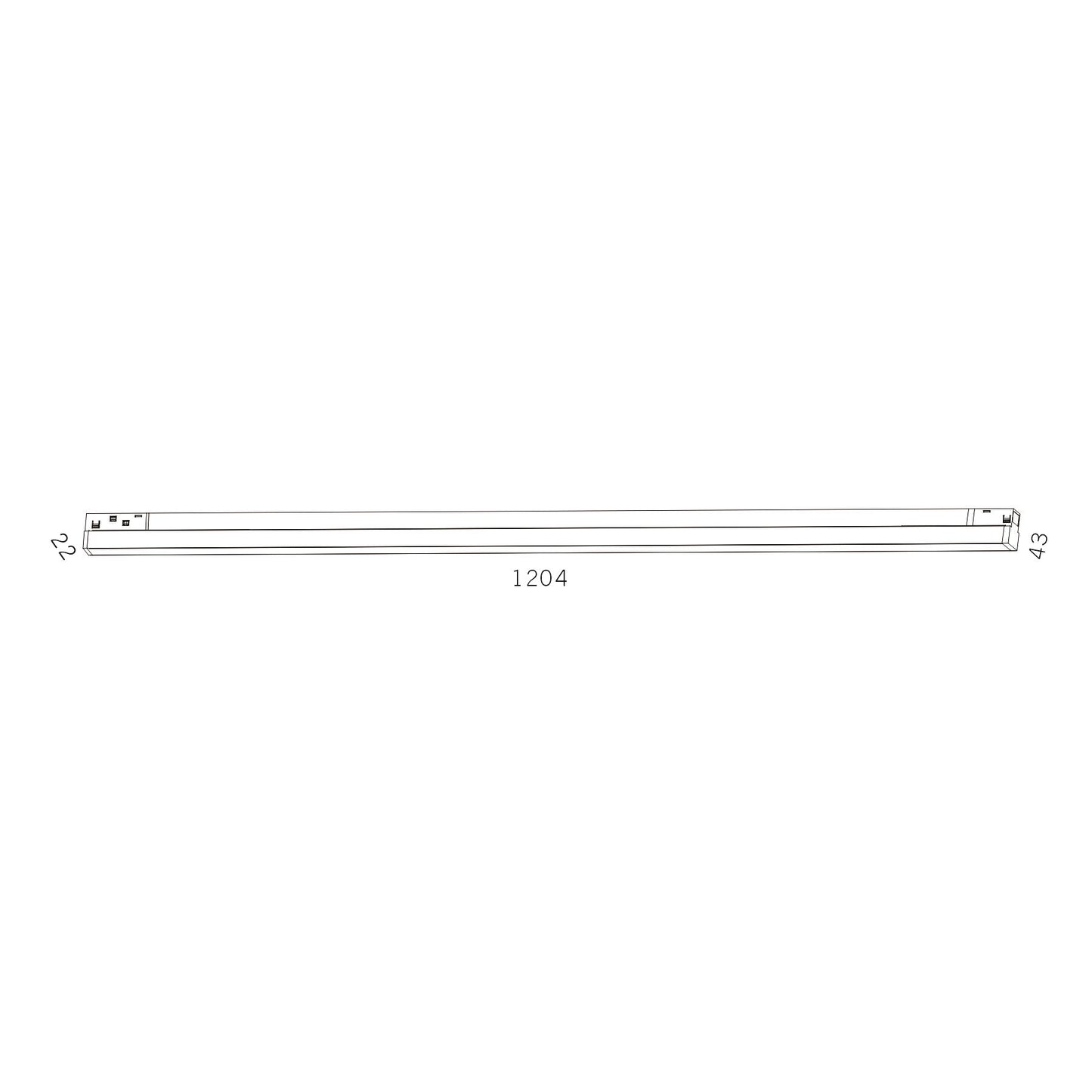 Serie M20 Difusores para Carril Magnético - De 30cm a 120cm