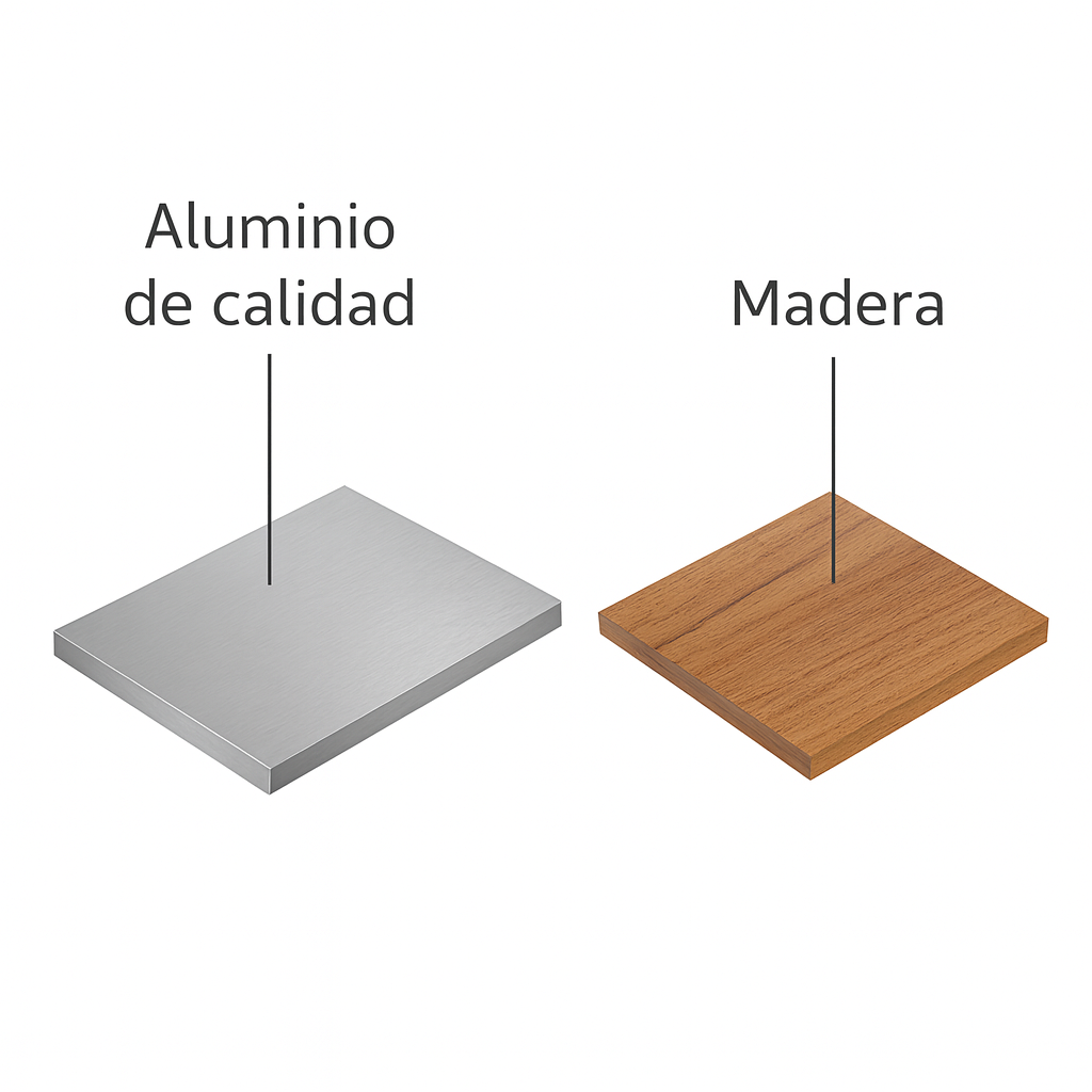 Lámpara LED Madera Circular Salón LEDI | Blanco/Negro CCT