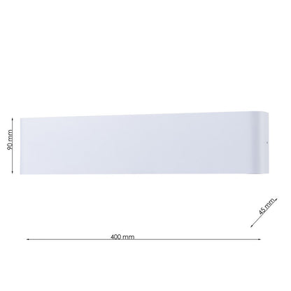 Aplique de pared interior CCT Moderno Minimalista Blanco