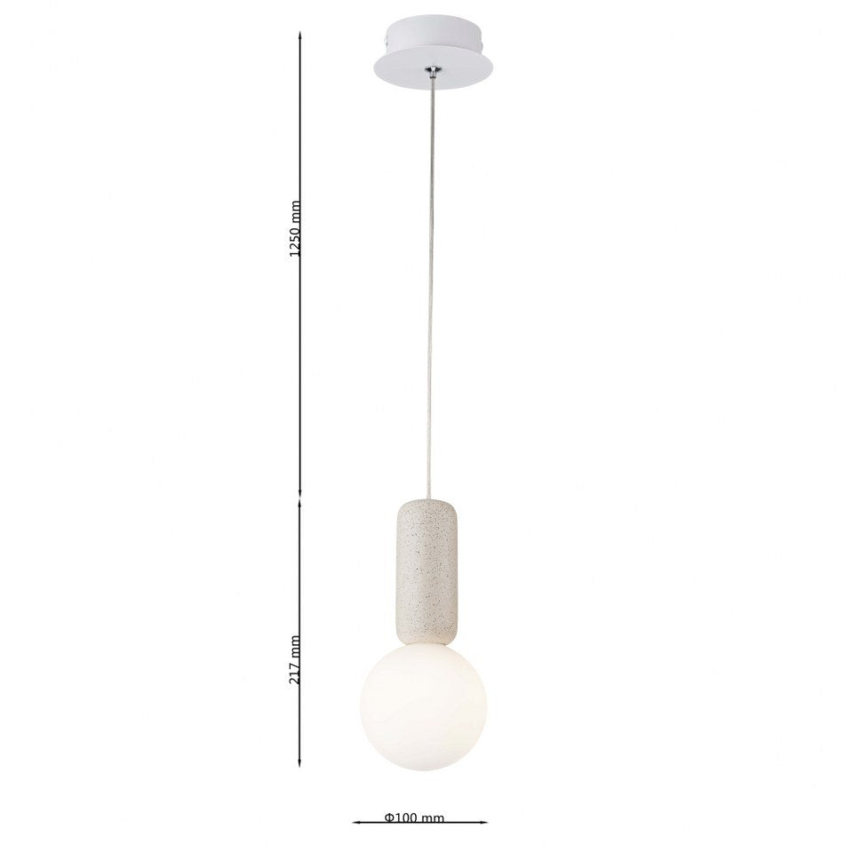 Lampara concrete Blanco