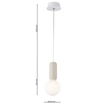 Lampara concrete Blanco