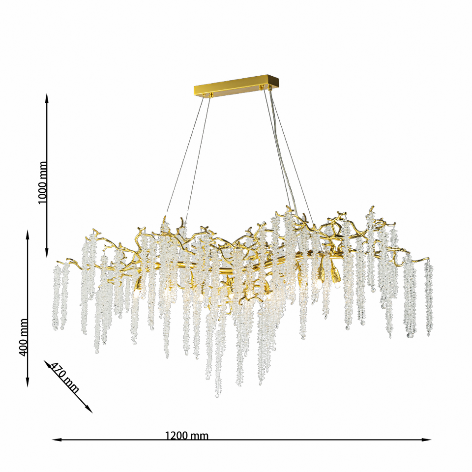 Lámpara de cristal GRAPEDROP - CLN1001-L120