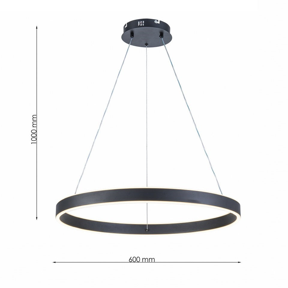 Lámpara Colgante LED Helix | Negro CCT Atenuable - FL6032-1P