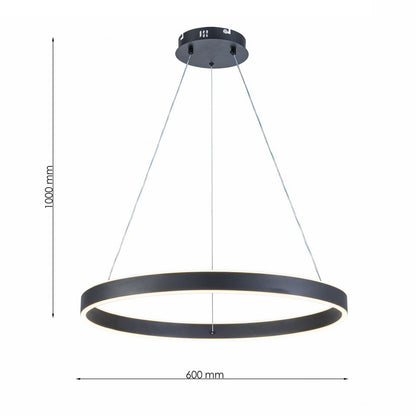 Lámpara Colgante LED Helix | Negro CCT Atenuable - FL6032-1P