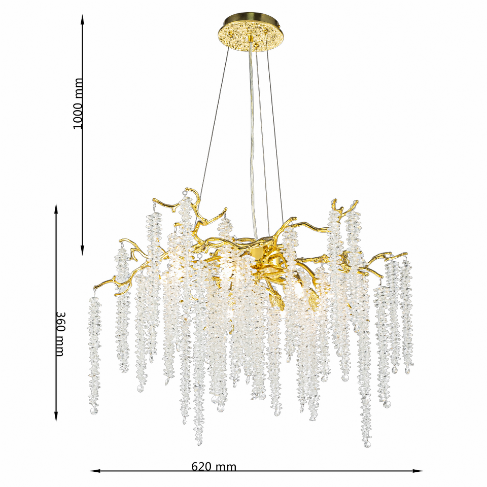 Lámpara de cristal GRAPEDROP - CLN1001-D62