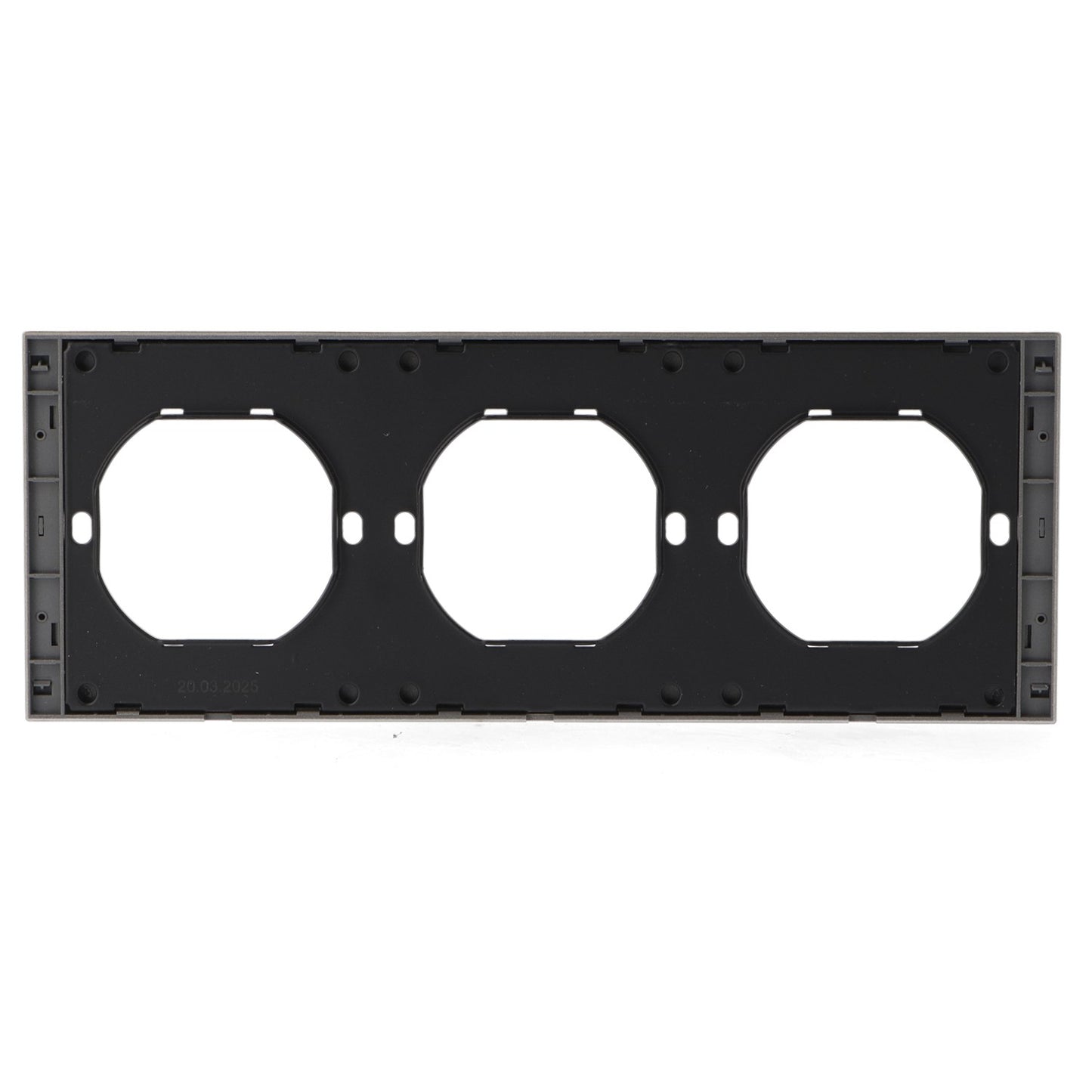 Marco Pc Para 3 Módulo Cc-Tr Diseño Minimalista | Blanco / Negro / Gris / Dorado