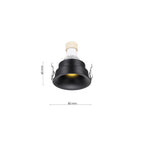 Downlight minimalista moderno Negro