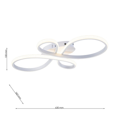 Lámpara de techo LED LOOP Blanca | FL6017-C