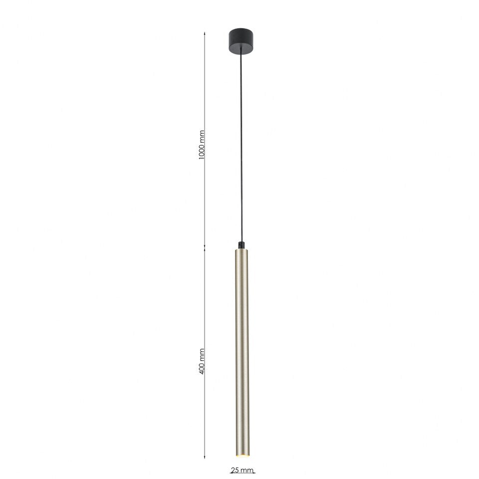 Lampara colgante G9 Minimalista Dorado