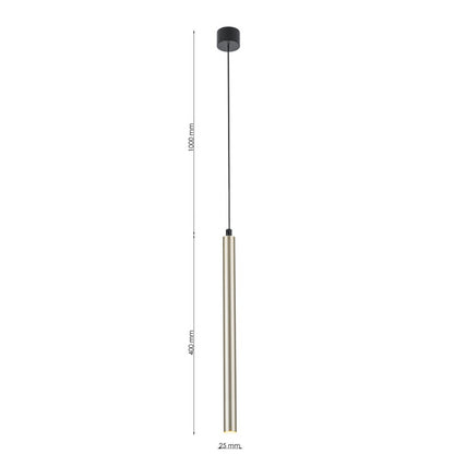 Lampara colgante G9 Minimalista Dorado