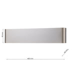 Aplique de pared interior CCT Moderno Minimalista Níquel Satinado