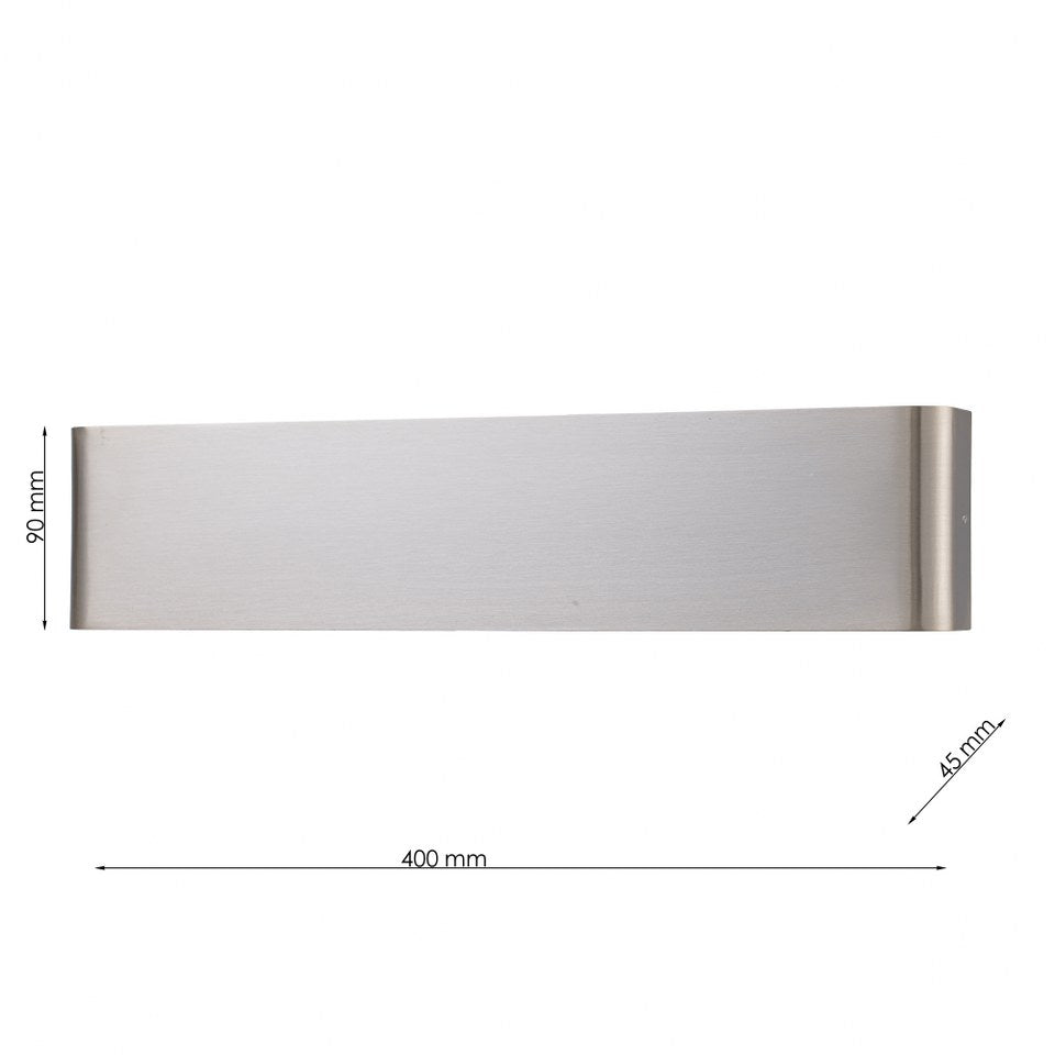 Aplique de pared interior CCT Moderno Minimalista Níquel Satinado