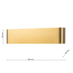 Aplique de pared interior CCT Moderno Minimalista Dorado
