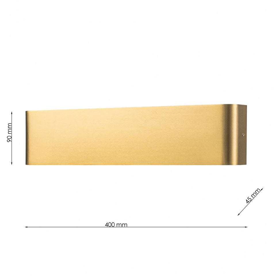 Aplique de pared interior CCT Moderno Minimalista Dorado