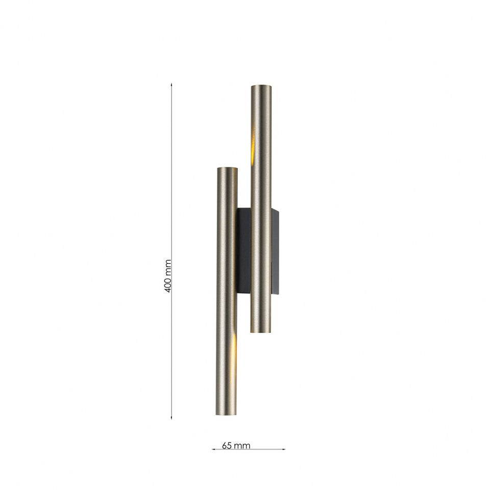 Aplique interior LED 4 bombillas G9 Dorado
