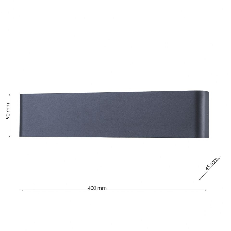 Aplique de pared interior CCT Moderno Minimalista Negro