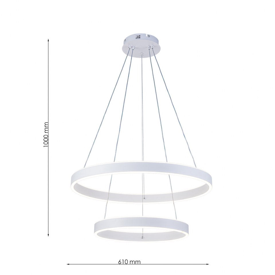 Lámpara Colgante LED Helix | Blanco CCT Atenuable - FL6033-2P