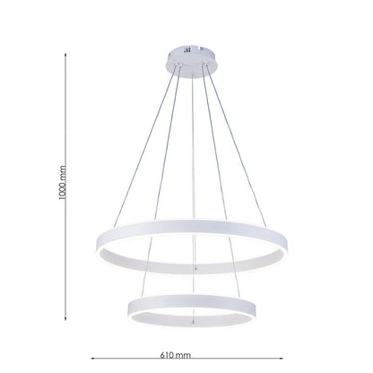 Lámpara Colgante LED Helix | Blanco CCT Atenuable - FL6033-2P