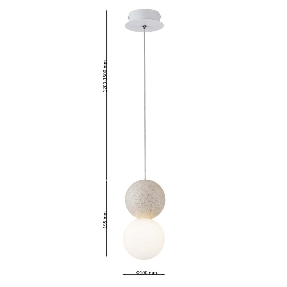 Lampara concrete Blanco