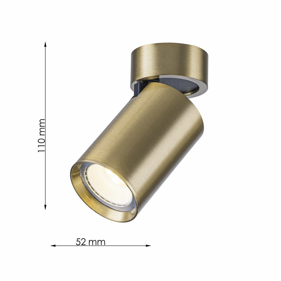 Foco Orientable con bombilla GU10 de color Níquel Satinado