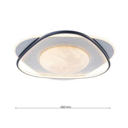 Lámpara de techo LED LUNA Blanca y Negra | FL6019-C