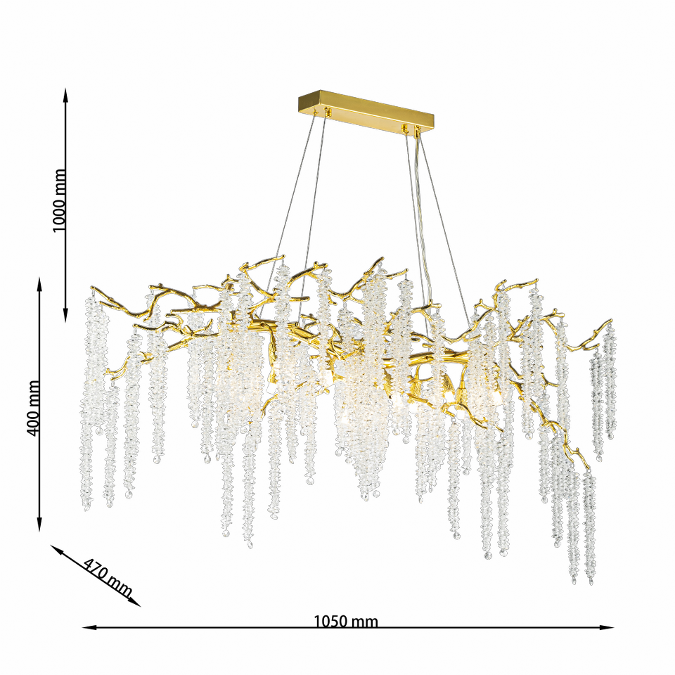 Lámpara de cristal GRAPEDROP - CLN1001-L100