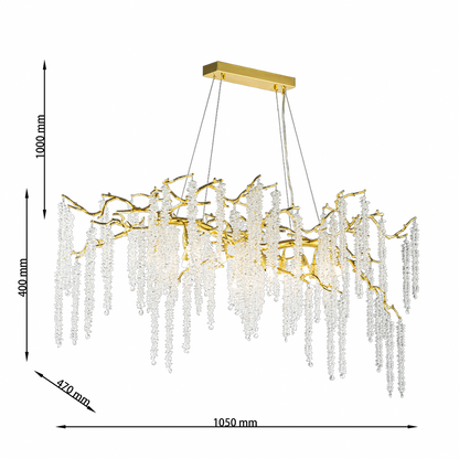 Lámpara de cristal GRAPEDROP - CLN1001-L100