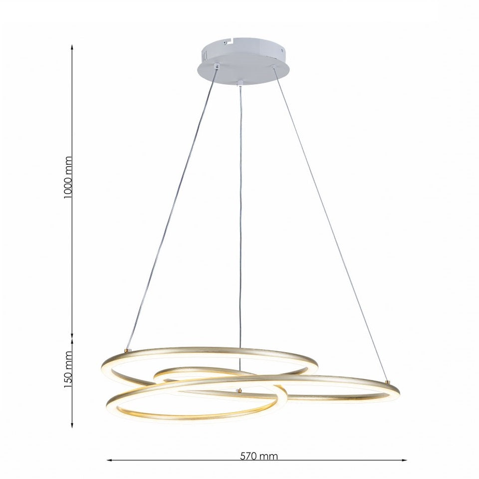 Lámpara Colgante LED Nexus | Dorada CCT Atenuable - FL6025-P