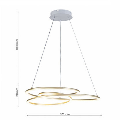 Lámpara Colgante LED Nexus | Dorada CCT Atenuable - FL6025-P