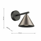 Aplique De Pared Moderno Con Bombilla GU10 Gris