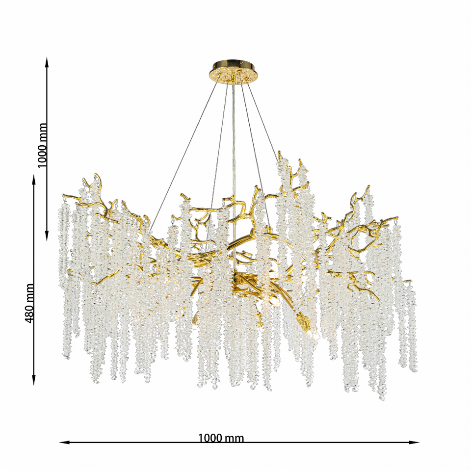 Lámpara de cristal GRAPEDROP - CLN1001-D100