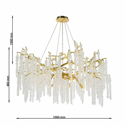 Lámpara de cristal GRAPEDROP - CLN1001-D100