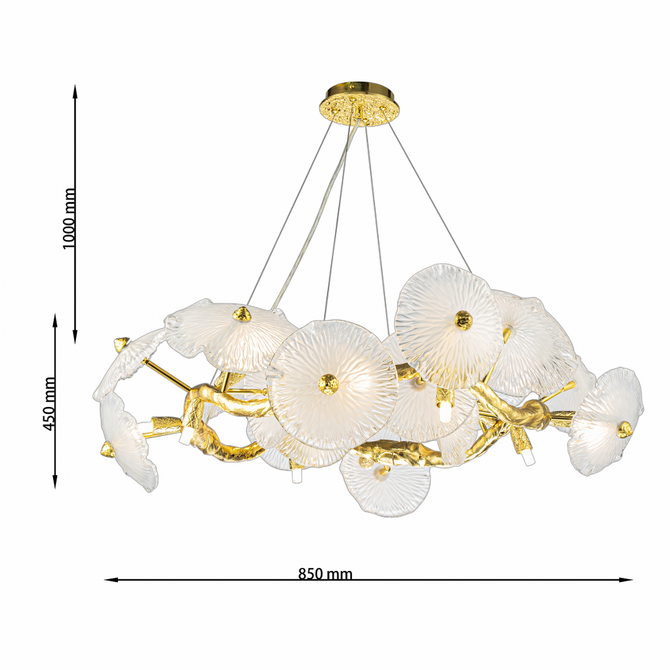 Lámpara de cristal GRAPEDROP - CLN1005-D85