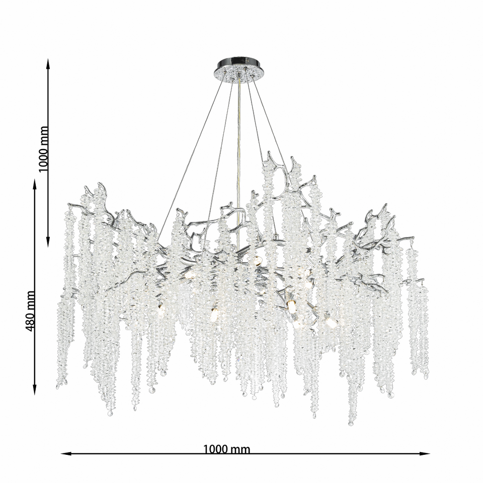 Lámpara de cristal GRAPEDROP - CLN1002-D100