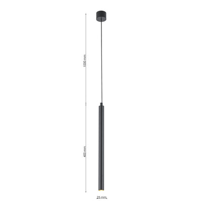 Lampara colgante G9 Minimalista Negro