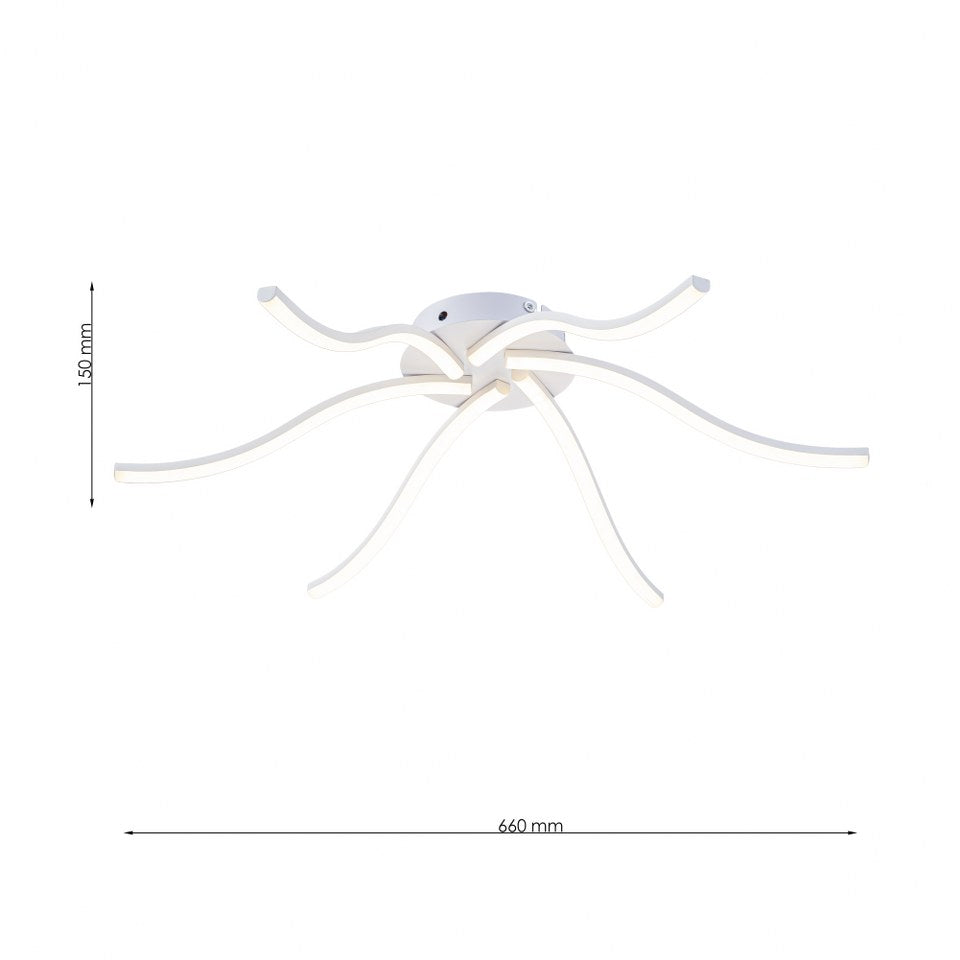 Lámpara de techo LED WAVE Blanco | FL6002-C