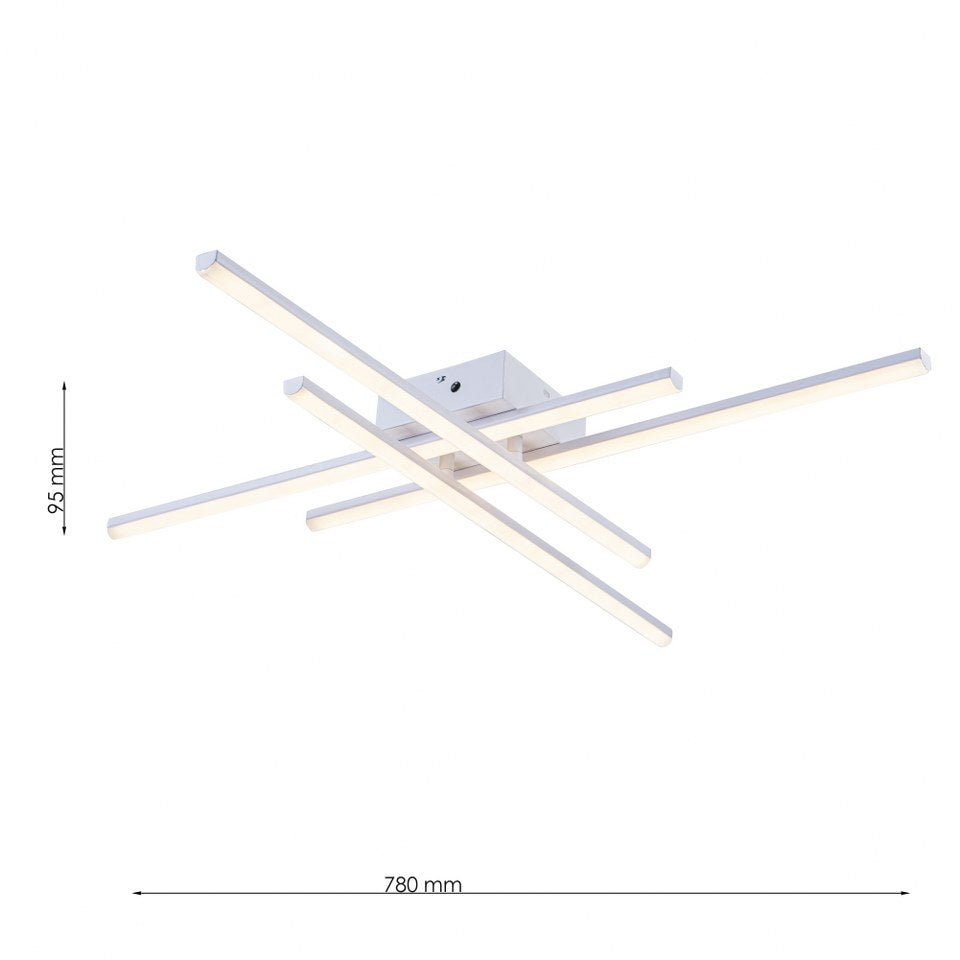 Lámpara de techo LED WAVE Blanco | FL6008-C