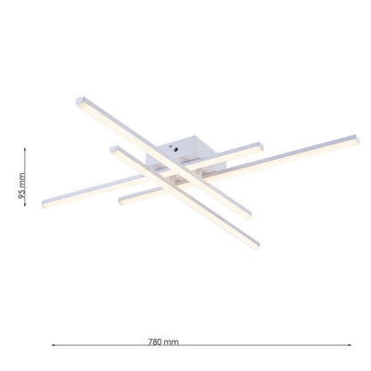 Lámpara de techo LED WAVE Blanco | FL6008-C
