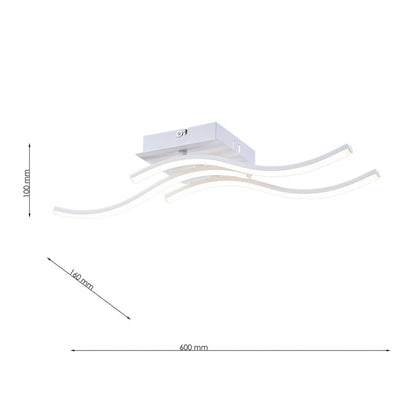 Lámpara de techo LED WAVE Blanco | FL6006-C