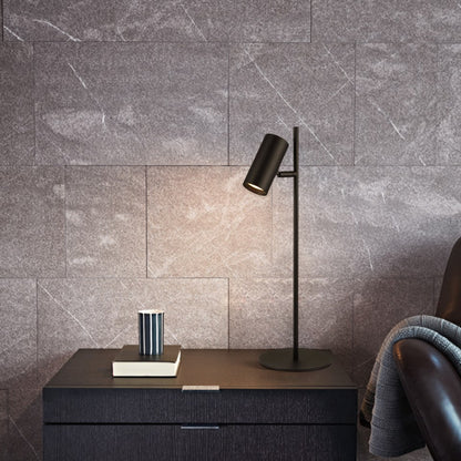 Lampara De Mesa Foco Moderno Negro