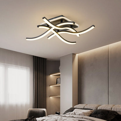 Lámpara LED Espiral CCT Negro/Blanco | FL6597-C