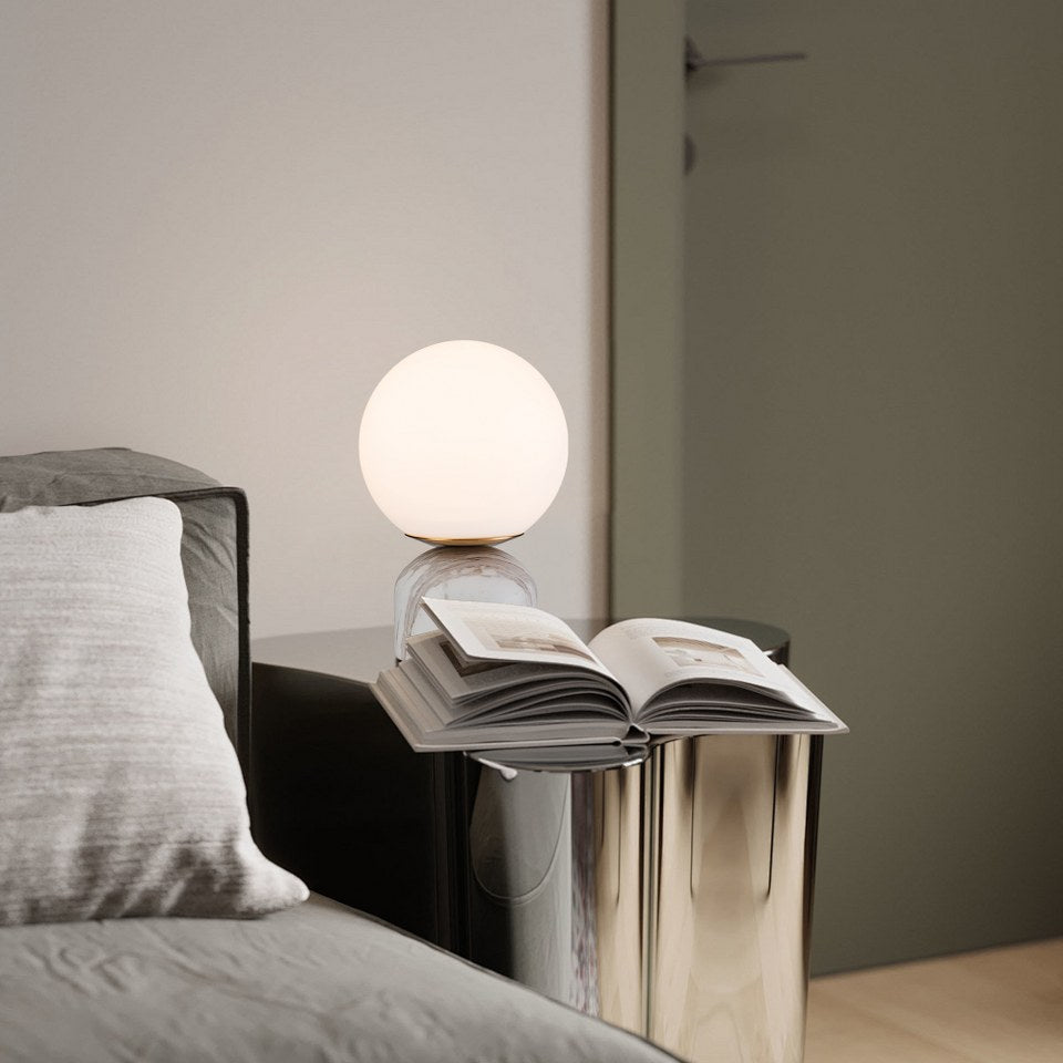 Lampara De Mesa de Marmol Moderna Blanco